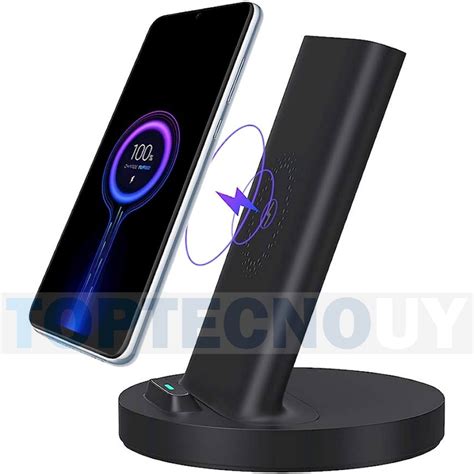 CARGADOR INALAMBRICO QI DE CARGA RAPIDA ORIGINAL MI 20W XIAOMI STAND