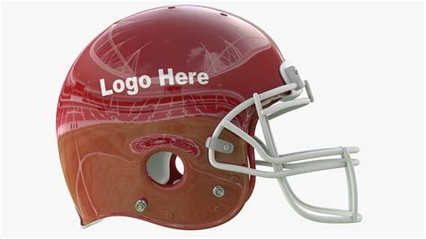 3D model red football helmet - TurboSquid 1497412