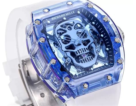 Ng H Richard Mille Ch T C Rm Tourbillon Skull Sapphire Xanh Msf