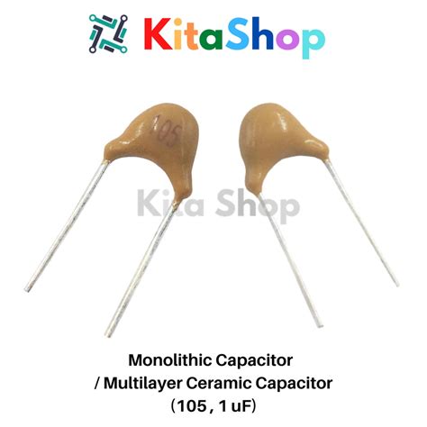 Monolithic Capacitor Multilayer Ceramic Capacitor 105 1 UF