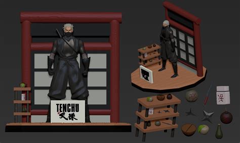 Stl File Rikimaru Tenchu・3d Print Design To Download・cults