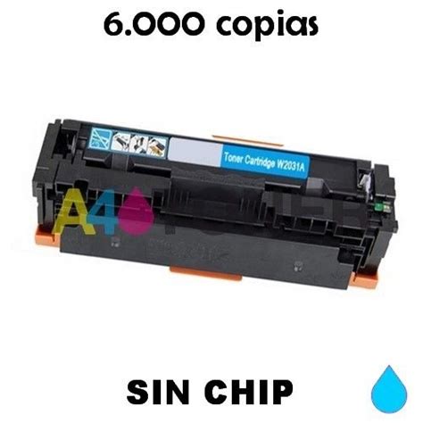 Tóner W2031X cian compatible HP 415X (Sin Chip) - A4toner - Envío gratis