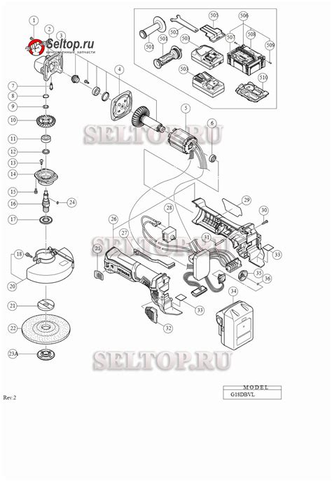 Запчасти для УШМ (болгарки) аккумуляторной Hitachi G 18DBVL | купить в ...