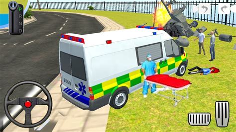 Roof Jumping Emergency Ambulance Rescue Van Driving Simulator