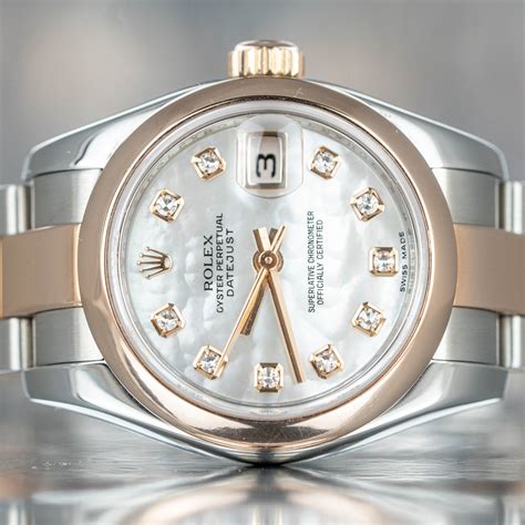 Steel And Rose Gold Rolex Datejust 179161 Avanti Fine Watches Ashbourne