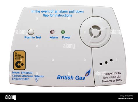 British Gas Carbon Monoxide Detector Stock Photo Royalty Free Image