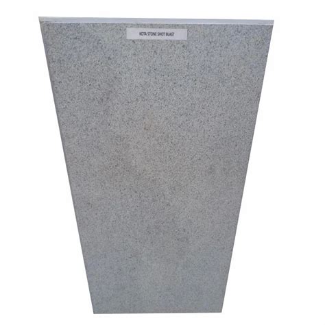 Grey Polished Shot Blast Kota Stone For Flooring Thickness 16 Mm At