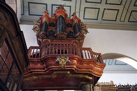 Amazing Ancient Pipe Organ Faro Faith Intricacy Photo Background And