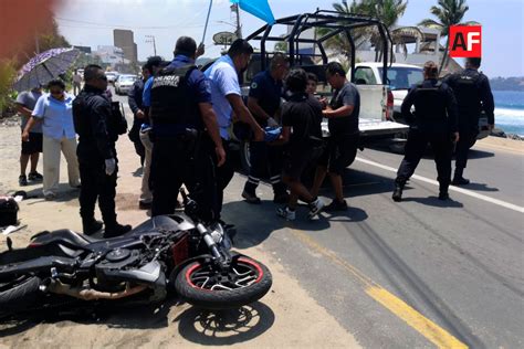 Lesionados En Choque Entre Moto Y Taxi En Miramar Manzanillo