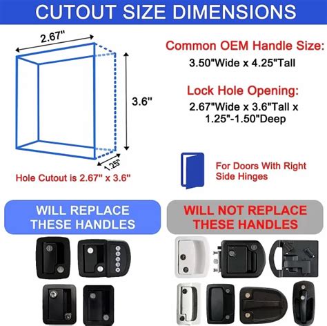 Ristow Upgraded Rv Entry Door Lock With Paddle Deadbolt Black More Comfortable High Grade Rv Life