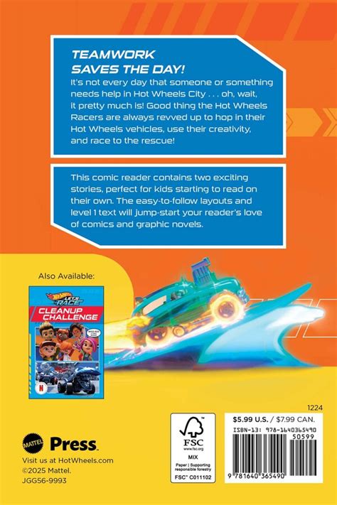 Hot Wheels Let S Race Racers To The Rescue Comic Reader Book By Steve Behling Official