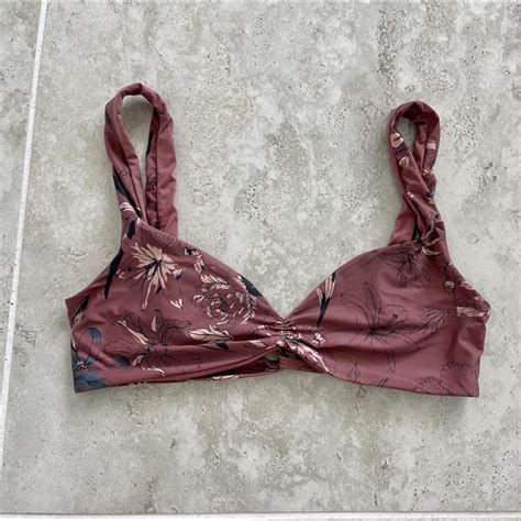 Tavik Bathing Suit Floral Bikini Set Small Bottoms Depop