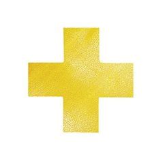 Symbole De Marquage Au Sol Jaune Forme De Croix