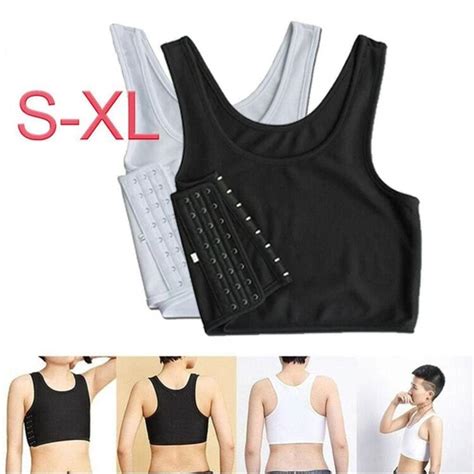 PCS FLAT VEST Breast Chest Shaper Trans Lesbian Breast Binder Tank Tops PicClick UK