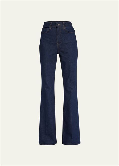 Theory Demitria High-Waist Flare Denim Jeans - Bergdorf Goodman