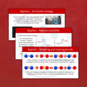 Reaction Profiles Distance Learning GCSE By CMGs Science Lessons