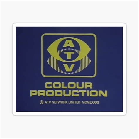 Atv Colour Production Endcap Sticker For Sale By Snookerloopyowl