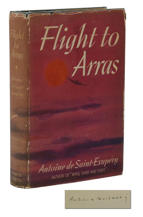 Flight to Arras von Saint-Exupery, Antoine de: Very Good (1942) First