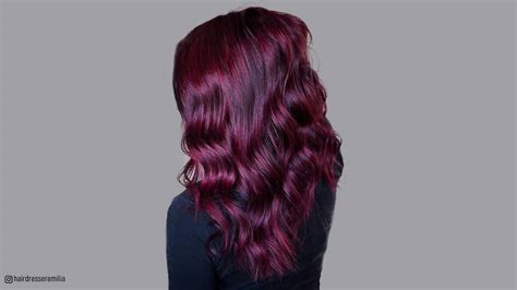 Purple Red Hair Color Chart