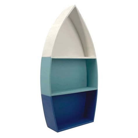 Honeybloom Blue Canoe Wall Decor 24