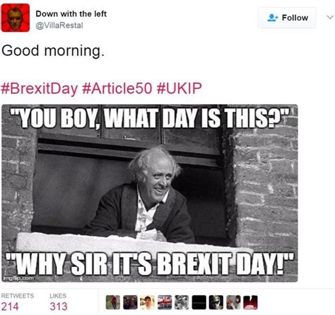 The Best Of Brexit Trigger Day Memes Bbc News