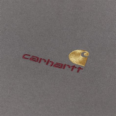 Carhartt Wip Mens Ss American Script T Shirt Teide Brown
