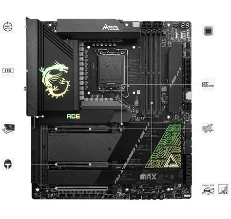 Msi Meg Z Ace Max E Atx Intel Th Th Gen Phases Ddr