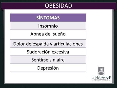 Obesidad Sintomas Y Complicaciones