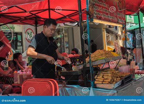 Street Food, on Khao San Road, in Bangkok Editorial Photography - Image ...