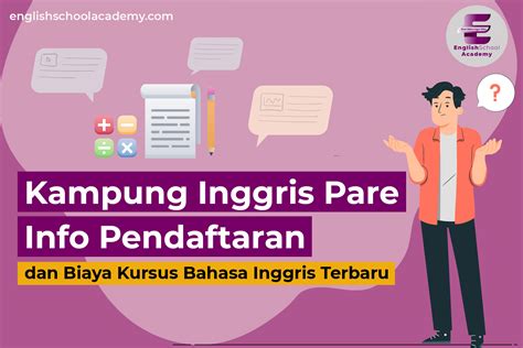 Kampung Inggris Pare Info Biaya Kursus Bahasa Inggris Terbaru