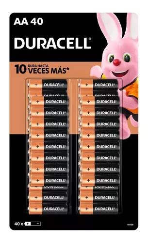 Paquete de Baterías Alcalinas Duracell Doble AA de 40 Unidades