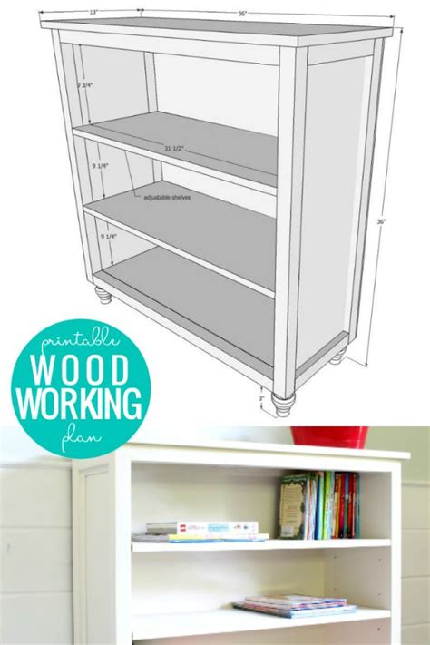 DIY Bookshelf Woodworking Plan with Adjustable Shelves | Bookshelves ...