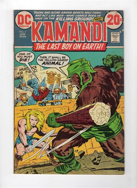 Kamandi The Last Boy On Earth 5 Apr 1973 DC Very Fine Comic