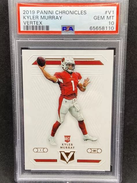 KYLER MURRAY 2019 Panini Chroniques Rookie Rc Vertex V1 Psa 10 EUR 82