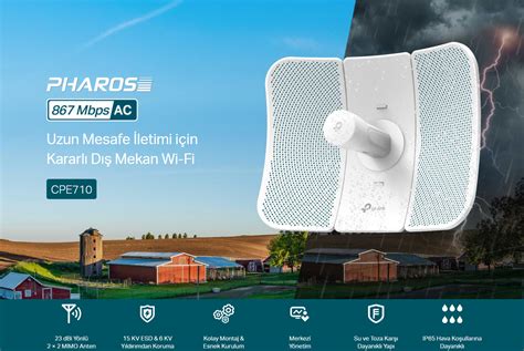 TP-Link CPE710 5GHz AC 867Mbps 23dBi Outdoor CPE Fiyatı