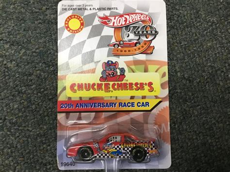 Hot Wheels Chuck E Cheese Nascar 20th Anniversary Special Edition Box 3