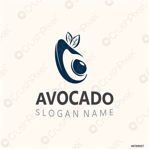 Avocado Fresh Fruit Logo Design Creative Ilustration Template Stock Vector 4789957 Crushpixel