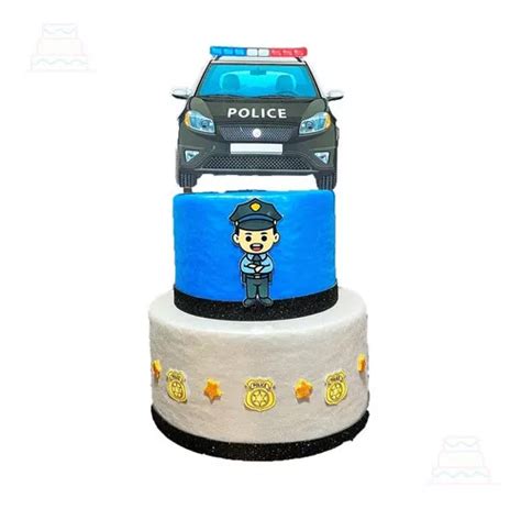 Maqueta con tema de coche de policía falso de Bolo coche MercadoLibre