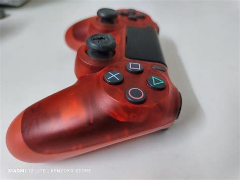 Ps4 Controller Orifginal V2 Red Crystal Video Gaming Gaming