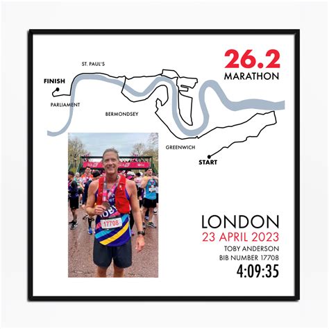 Personalised London Marathon Print – Blim and Blum