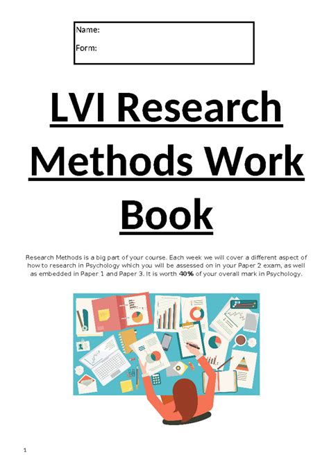 Research Methods Workbook 1 - LVI Research Methods Work Book