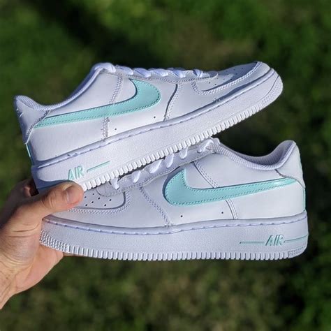 Mint Pastel Custom Nike Air Force 1 By Kustomk1d Nike Air Force