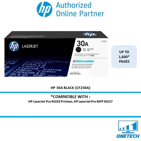 Hp Cf230a 30a Black Original Laserjet Toner Cartridge Lazada