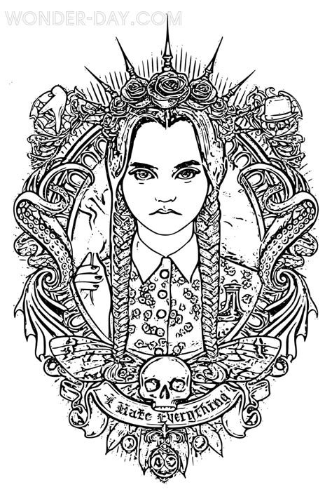 Printable Addams Family Coloring Pages Sducartelca - vrogue.co