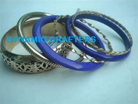 Party Brass And Resin Bangle Set Packaging Type Box At Rs Set In