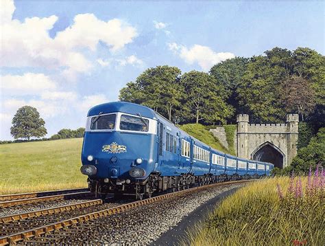 Train E Br Class 251 Blue Pullman Early 1960 S Art By Ma Flickr