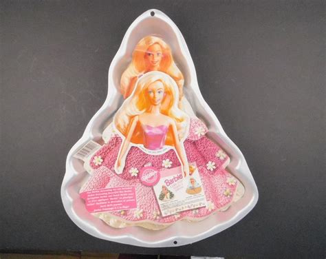 vintage barbie cake pan  lay ons wilton   beautiful day
