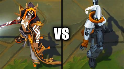 Inkshadow Master Yi vs PROJECT Yi Legendary Skins Comparison (League of