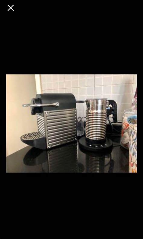 Nespresso Pixie Coffee Machine Titanium 家庭電器 廚房電器 咖啡機及咖啡壺 Carousell