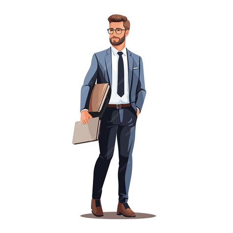 Premium Vector | Person Business person male to guide customers